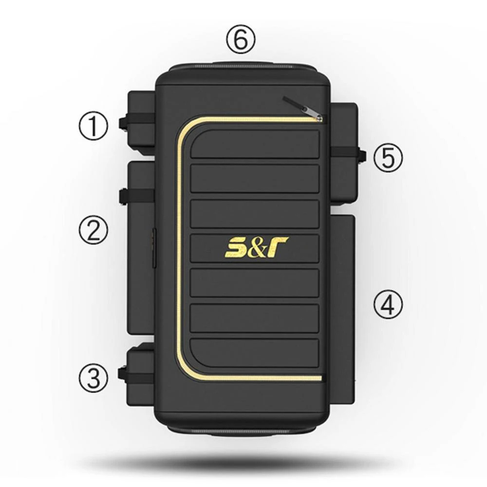 صندوق منظم السيارة بسعة كبيرة