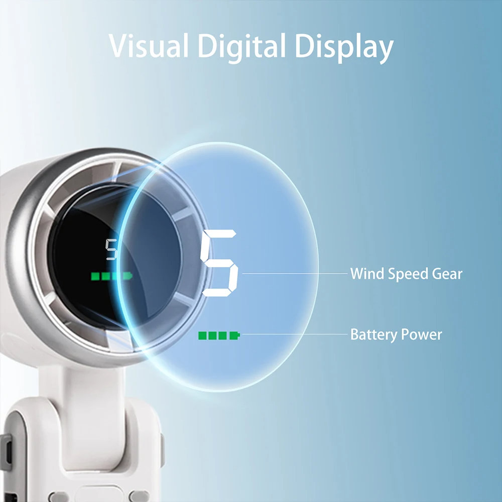 مروحة مكتب محمولة قابلة لإعادة الشحن